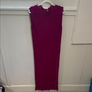 MELLODAY Magenta Midi Dress